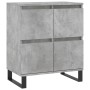 Aparadores 2 uds madera contrachapada gris hormigón de vidaXL, Aparadores - Ref: Foro24-3190185, Precio: 166,48 €, Descuento: %