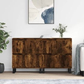 2-teilige Sideboards aus geräuchertem Eichensperrholz von vidaXL, Sideboards - Ref: Foro24-3190186, Preis: 164,99 €, Rabatt: %