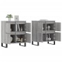 Aparadores 2 piezas madera contrachapada gris Sonoma de vidaXL, Aparadores - Ref: Foro24-3190187, Precio: 169,90 €, Descuento: %