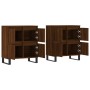 Sideboards 2 pieces plywood brown oak by vidaXL, Sideboards - Ref: Foro24-3190188, Price: 170,61 €, Discount: %