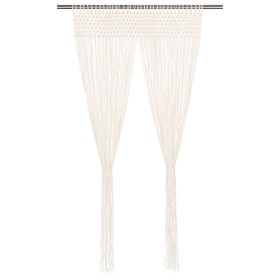 Macrame cotton curtain 140x240 cm by vidaXL, Curtains and curtains - Ref: Foro24-133874, Price: 39,99 €, Discount: %