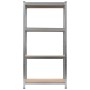 Steel and MDF shelf 80x40x160 cm silver by vidaXL, Industrial shelving - Ref: Foro24-144266, Price: 49,95 €, Discount: %