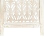 Screen 3 panels hand carved white mango wood 120x165 cm by vidaXL, Room dividers - Ref: Foro24-285330, Price: 180,08 €, Disco...