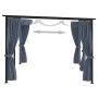 Cenador con cortinas acero gris antracita 3x6 m de vidaXL, Carpas y cenadores - Ref: Foro24-48055, Precio: 586,99 €, Descuent...