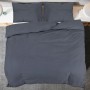 Anthracite gray cotton duvet cover set 135x200 cm by vidaXL, Duvet covers - Ref: Foro24-136085, Price: 30,72 €, Discount: %