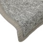 Alfombras de peldaños de escalera 15 uds gris claro 56x17x3 cm de vidaXL, Alfombrillas para escalones - Ref: Foro24-322370, P...