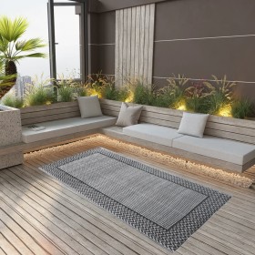 Outdoor gray PP rug 80x150 cm by vidaXL, Outdoor protectors - Ref: Foro24-310412, Price: 20,13 €, Discount: %