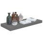 Glossy gray MDF floating wall shelf 60x23.5x3.8 cm by vidaXL, Shelves and shelves - Ref: Foro24-323790, Price: 18,99 €, Disco...