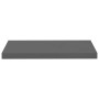 Glossy gray MDF floating wall shelf 60x23.5x3.8 cm by vidaXL, Shelves and shelves - Ref: Foro24-323790, Price: 18,99 €, Disco...