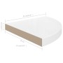 Estante flotante de pared 2 uds MDF blanco brillo 35x35x3,8 cm de vidaXL, Estantes y estanterías - Ref: Foro24-323908, Precio...