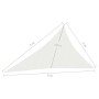 Sail awning HDPE white 160 g/m² 3x4x5 m by vidaXL, Umbrellas - Ref: Foro24-311256, Price: 22,80 €, Discount: %