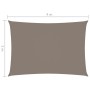 Rectangular sail awning taupe gray Oxford fabric 2x4 m by vidaXL, Umbrellas - Ref: Foro24-135422, Price: 33,30 €, Discount: %