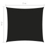 Square black Oxford fabric shade sail 2x2 m by vidaXL, Umbrellas - Ref: Foro24-135740, Price: 22,61 €, Discount: %