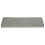 Alfombras de peldaños de escalera 15uds blanco y gris 65x21x4cm de vidaXL, Alfombrillas para escalones - Ref: Foro24-326198, ...