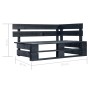 6-piece pallet furniture and black impregnated pine wood cushions by vidaXL, Garden sets - Ref: Foro24-3066940, Price: 494,97...