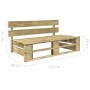 6-piece pallet furniture and green impregnated pine wood cushions by vidaXL, Garden sets - Ref: Foro24-3066904, Price: 566,99...