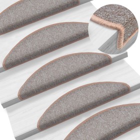 Stair mats 10 units light brown 56x17x3 cm by vidaXL, Stair mats - Ref: Foro24-149739, Price: 38,99 €, Discount: %