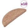 Stair mats 10 units beige 65x21x4 cm by vidaXL, Stair mats - Ref: Foro24-149803, Price: 51,05 €, Discount: %