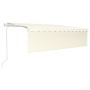 Toldo retráctil manual con persiana crema 5x3 m de vidaXL, Toldos - Ref: Foro24-3069347, Precio: 517,76 €, Descuento: %