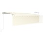 Manual retractable awning with cream blinds 5x3 m by vidaXL, Awnings - Ref: Foro24-3069347, Price: 517,76 €, Discount: %