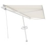 Cream automatic standing awning 500x300 cm by vidaXL, Awnings - Ref: Foro24-3069587, Price: 606,49 €, Discount: %