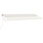 Cream automatic standing awning 500x300 cm by vidaXL, Awnings - Ref: Foro24-3069587, Price: 606,49 €, Discount: %