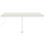 Cream automatic standing awning 500x300 cm by vidaXL, Awnings - Ref: Foro24-3069587, Price: 606,49 €, Discount: %