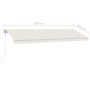 Cream automatic standing awning 500x300 cm by vidaXL, Awnings - Ref: Foro24-3069587, Price: 606,49 €, Discount: %