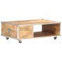 Solid raw mango wood coffee table 89x59x33 cm by vidaXL, Coffee table - Ref: Foro24-323408, Price: 141,99 €, Discount: %