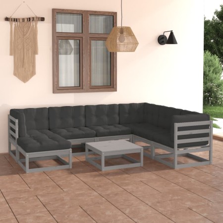 Gartenmöbel 8-teilig und Kissen aus massivem Kiefernholz von vidaXL, Gartensets - Ref: Foro24-3076761, Preis: 645,40 €, Rabat...