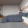 Anthracite gray cotton duvet cover set 155x220 cm by vidaXL, Duvet covers - Ref: Foro24-136087, Price: 37,55 €, Discount: %