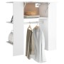 Glossy white engineered wood hallway furniture 97.5x37x99 cm by vidaXL, Lockers and storage cabinets - Ref: Foro24-808771, Pr...