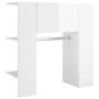 Glossy white engineered wood hallway furniture 97.5x37x99 cm by vidaXL, Lockers and storage cabinets - Ref: Foro24-808771, Pr...