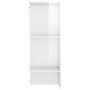 Glossy white engineered wood hallway furniture 97.5x37x99 cm by vidaXL, Lockers and storage cabinets - Ref: Foro24-808771, Pr...