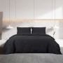 Black cotton duvet cover set 155x220 cm by vidaXL, Duvet covers - Ref: Foro24-136119, Price: 27,99 €, Discount: %