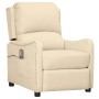 Liftable cream fabric massage chair by vidaXL, Electric massage chairs - Ref: Foro24-3093414, Price: 256,37 €, Discount: %