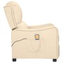 Liftable cream fabric massage chair by vidaXL, Electric massage chairs - Ref: Foro24-3093414, Price: 256,37 €, Discount: %