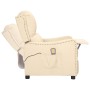 Liftable cream fabric massage chair by vidaXL, Electric massage chairs - Ref: Foro24-3093414, Price: 256,37 €, Discount: %