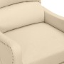 Liftable cream fabric massage chair by vidaXL, Electric massage chairs - Ref: Foro24-3093414, Price: 256,37 €, Discount: %