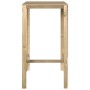 Impregnated pine wood bar table 60x60x110 cm by vidaXL, Garden tables - Ref: Foro24-318219, Price: 64,09 €, Discount: %