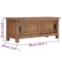 Solid teak wood TV cabinet 90x30x35 cm by vidaXL, TV Furniture - Ref: Foro24-286275, Price: 167,10 €, Discount: %