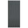 Roof panels 12 units anthracite coated steel 80x36 cm by vidaXL, Roof tiles and roof tiles - Ref: Foro24-319136, Price: 61,21...