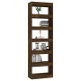 Smoked oak shelving/space divider 60x30x198 cm by vidaXL, Bookcases and shelves - Ref: Foro24-813611, Price: 96,95 €, Discoun...