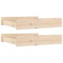 Cajones de cama 2 unidades madera maciza de pino de vidaXL, Camas y accesorios - Ref: Foro24-814974, Precio: 84,52 €, Descuen...