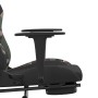 Massage-Gaming-Stuhl mit Fußstütze aus schwarzem und tarnfarbenem Stoff von vidaXL, Gaming-Stühle - Ref: Foro24-345490, Preis...