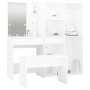 White plywood LED vanity set by vidaXL, Bedroom furniture sets - Ref: Foro24-3114099, Price: 324,12 €, Discount: %