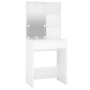 White plywood LED vanity set by vidaXL, Bedroom furniture sets - Ref: Foro24-3114099, Price: 324,12 €, Discount: %