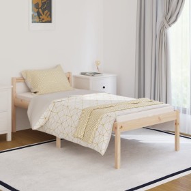 Bett für Senioren aus massivem Kiefernholz 90x190 cm von vidaXL, Betten und Lattenroste - Ref: Foro24-810579, Preis: 89,44 €,...