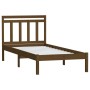 Honey brown solid pine wood bed frame 90x200 cm by vidaXL, Beds and slatted bases - Ref: Foro24-3100577, Price: 113,99 €, Dis...