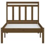 Honey brown solid pine wood bed frame 90x200 cm by vidaXL, Beds and slatted bases - Ref: Foro24-3100577, Price: 113,99 €, Dis...